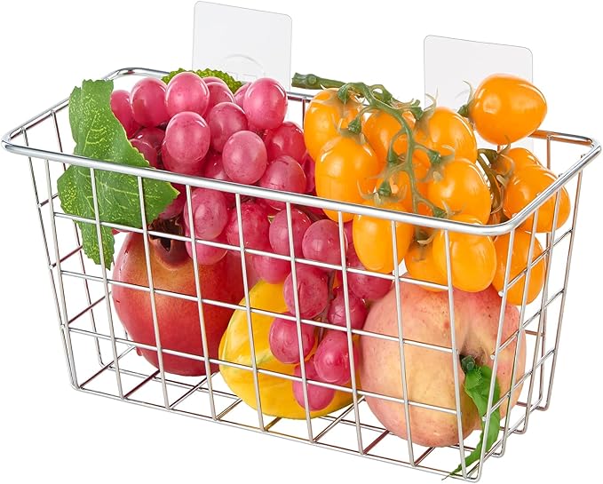 2 Pack Hanging Storage Basket, Bathroom Basket, Household Goods, - Image 5
