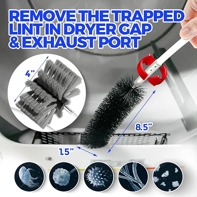 Holikme 30 Feet Dryer Vent Cleaner Kit, Flexible Lint Brush - Image 5