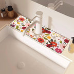 Sink Faucet Absorbing Mat, 2 Pack Drying Mat Around Faucet Sink Splash Guard - Image 6
