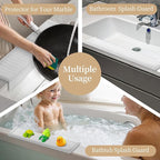 Sink Edge Protector with Suction Cup, Silicone Sink Splash Guard - Image 7