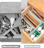 JEPELUS 40 PCS Drawer Dividers, Adjustable Drawer Organizer - Image 5