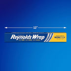 Reynolds Wrap Non Stick Aluminum Foil, Nonstick Aluminum Foil Roll, Prevents - Image 2