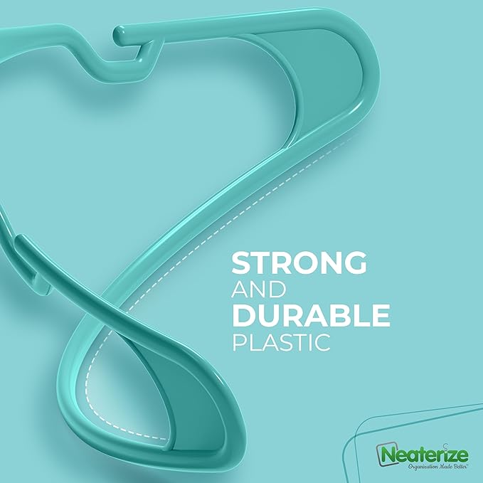 NEATERIZE Clothes Hangers Plastic 100 Pack - Image 6