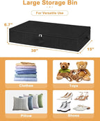 Under Bed Storage Container, 3 Pack Underbed Storage Bags - Image 5