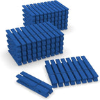 Clothes Pins Wooden 2.9 Inch, 100 Pack Colored Clothespins Wood, Clothing Pins by FEFU