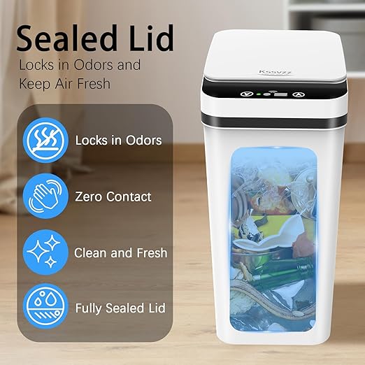 3 Pack Automatic Small Bathroom Trash Can - Image 5