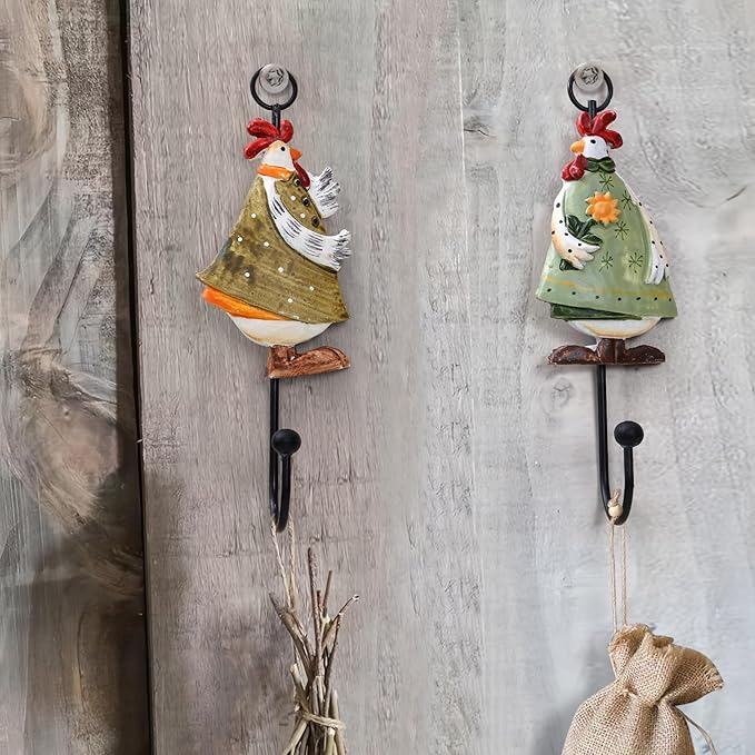 GDYOOSHOW Sunflower Resin Iron Hooks Chrysanthemum Flower Hooks - Image 5