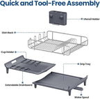 TOOLF Expandable Dish Rack, Dish Drying Rack - Image 7