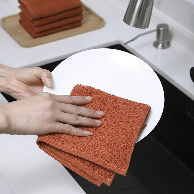 Glynniss Dishcloths Kitchen Highly Absorbent Dish Rags 100% Cotton Dish Cloths - Image 5