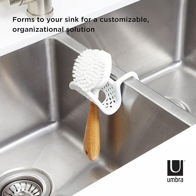 Umbra Sling Kitchen Sink Caddy Sponge Holder, Hangs Over Faucet or Divider - Image 4