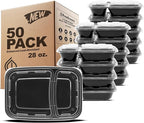 Freshware Meal Prep Containers 2 Compartment by Freshware