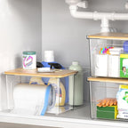 Trash Bag Dispenser Under Sink Organizer, 2-in-1 Acrylic Trash Bags Holder - Image 5