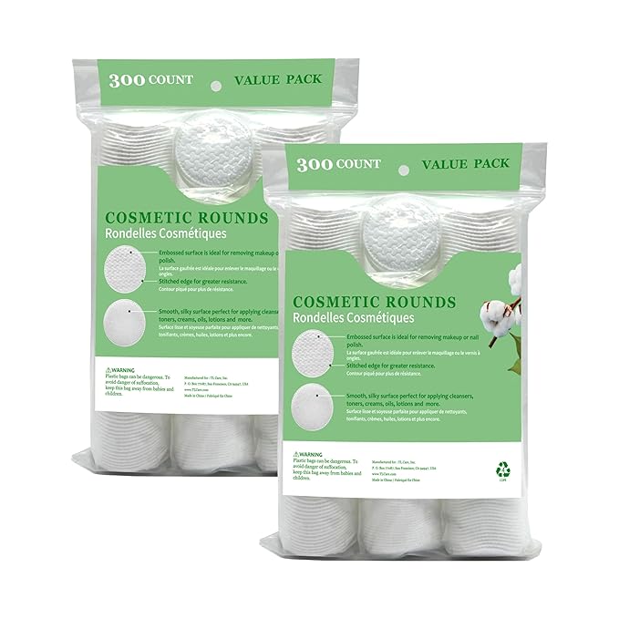 TL Care Cotton Rounds with Travel Canister - Image 2