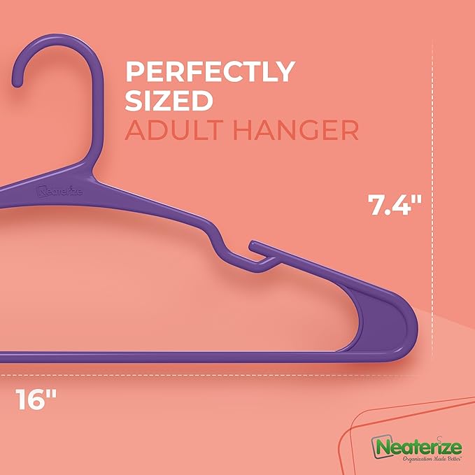 NEATERIZE Clothes Hangers Plastic 20 Pack - Image 3