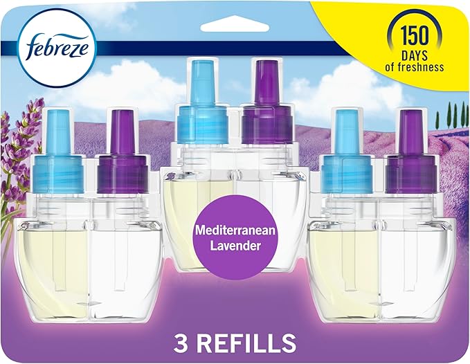 Febreze Plug in Air Fresheners, Mediterranean Lavender, Odor Eliminator by Febreze