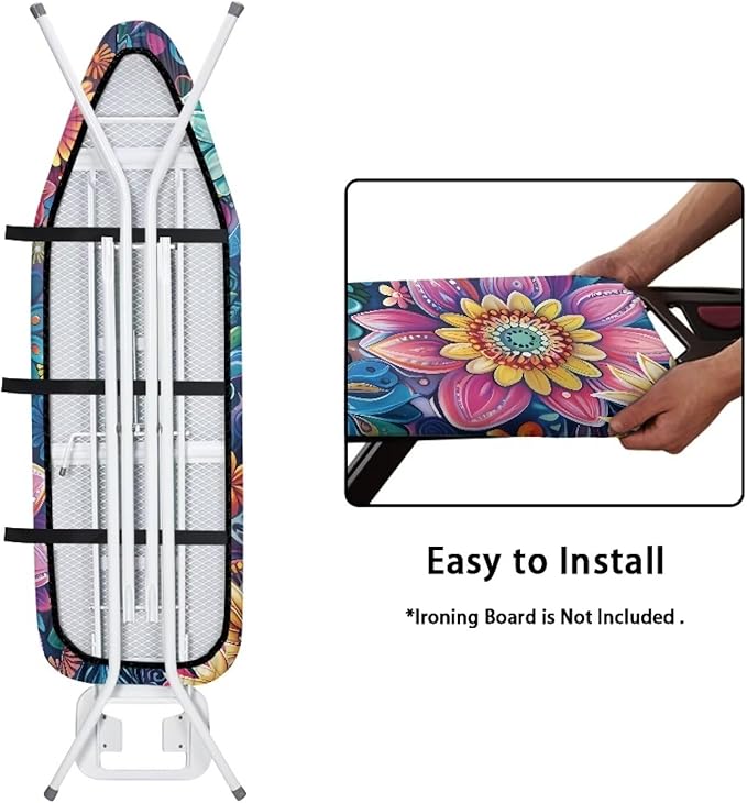 Iron Board Cover Standard Size, Floral Ironing Board Cover, Ironing Board Cover - Image 4
