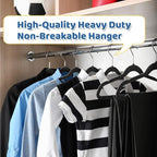 Smartor Premium 14 Inch Kids Hangers 50 Pack, Non Slip, Space Saving Felt - Image 9