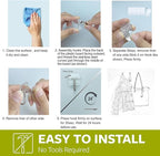 15 Clear Small Wall Hooks with 20 Strips - Image 5