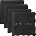 4 Pack Microfiber Gun Cleaning Cloth, Reusable Microsuede Cleaning/Polishing by Miaozhun