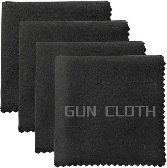 4 Pack Microfiber Gun Cleaning Cloth, Reusable Microsuede Cleaning/Polishing by Miaozhun