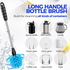 Holikme 6 Pack Brush Set, 3 Straw Brushes, 3-in-1 Cleaning Brush - Image 2