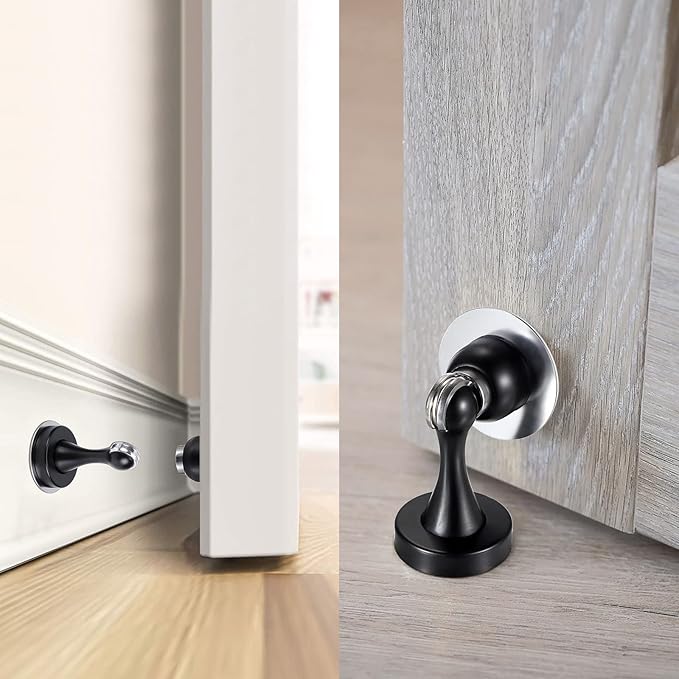 Sumnacon Magnetic Door Stopper, Heavy Duty Stainless Steel Door Stop Holder Come - Image 3