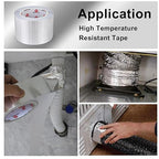 BOMEI PACK Aluminum Foil Tape, Heavy Duty Metal Foil Tape, High Temperature - Image 7