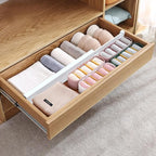 ANTOWIN Expandable Bamboo Drawer Dividers, Drawer Separators, 17-22 inches - Image 4