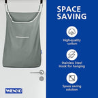 WENKO Laundry Hamper Bag Hanging, Over The Door Basket - Image 4