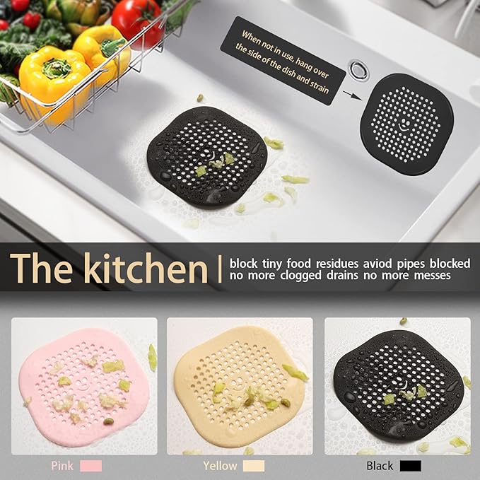 Drain Cover Hair Catcher Drain Plug Hair Stopper Drain Protector - Image 4