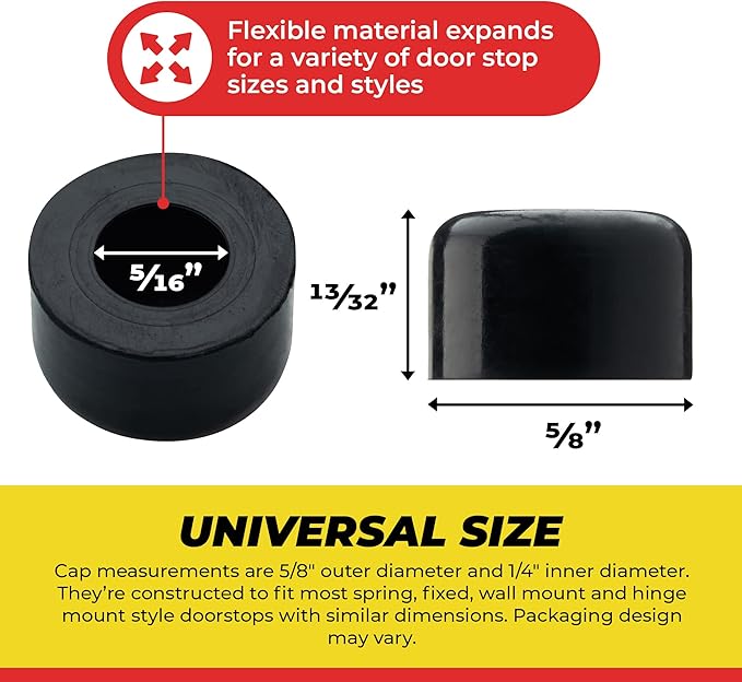 Premium Rubber Door Stop Stud Replacement Tips – Doorstopper Bumpers, Springe - Image 3