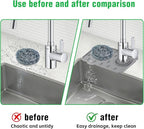 Kitchen Sink Splash Guard, Silicone Faucet Mat, Soap Dish Pad, Sponge Holder - Image 6