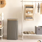 GRANNY SAYS 3-Shelf Hanging Closet Organizer, Khaki Closet Storage Hanging - Image 4