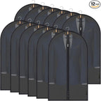 BALEINE 40'' Translucent Garment Bags, 12 Packs PEVA Dress Bag by BALEINE
