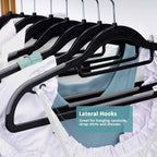 Heavy Duty Plastic Hangers 50 Pack, Space Saving Clothes Hangers, 0.2 Inches - Image 3