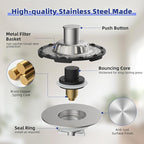 Universal Bathtub Drain Stopper Shower Drain Hair Catcher, Tub Stopper - Image 8