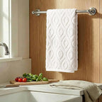 Artoid Mode 1 Pc White 3D Diamond Grid Jacquard Hand Towels - Image 3