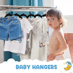 HOUSE DAY Velvet Baby Hangers for Closet, Kids Hangers Velvet 60 Pack, Non Slip - Image 2