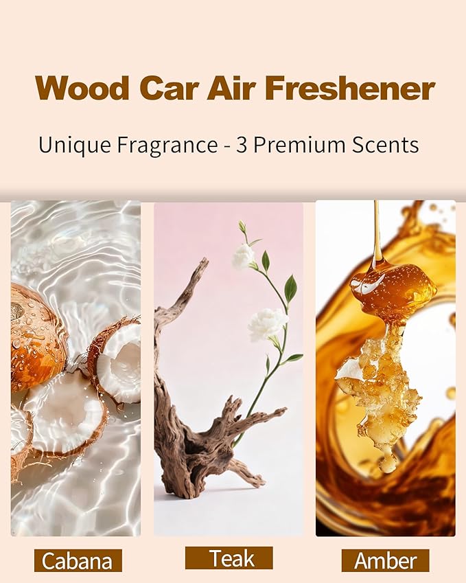 Car Air Freshener-The Original Wood Air Freshener - Image 3