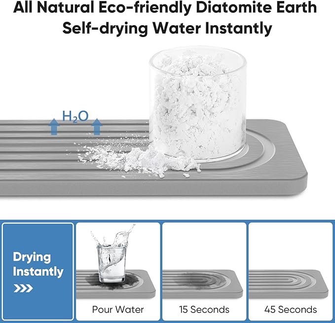 24'' Longer Faucet Mat for Kitchen Sink Stone Faucet Mat for Kitchen Sink - Image 5