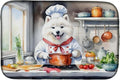 Caroline's Treasures DAC6319DDM Samoyed The Chef Dish Drying Mat Absorbent Dish by CarolinesTreasures