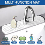 Kitchen Sink Splash Guard-24 x 5.8'' Ultrathin Silicone Sink Mat Splash Guard - Image 5