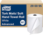 Tork Matic Soft Hand Towel Roll White H1, High Absorbency, 6 Rolls x 900 ft by Tork