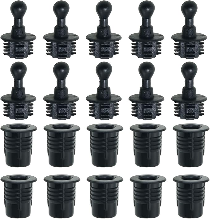 Speaker Grill Peg Kit FMHXG 10Pair Plastic Ball and Socket Type Grill Guides by FMHXG