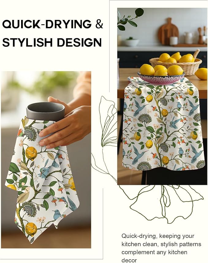 Flour Sack Kitchen Towels Set of 2-18x26 Cotton Dish Towels - Image 4