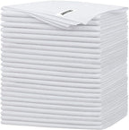 FIXSMITH White Microfiber Cleaning Cloth -Pack of 24, Highly Absorbent Cleaning by FIXSMITH