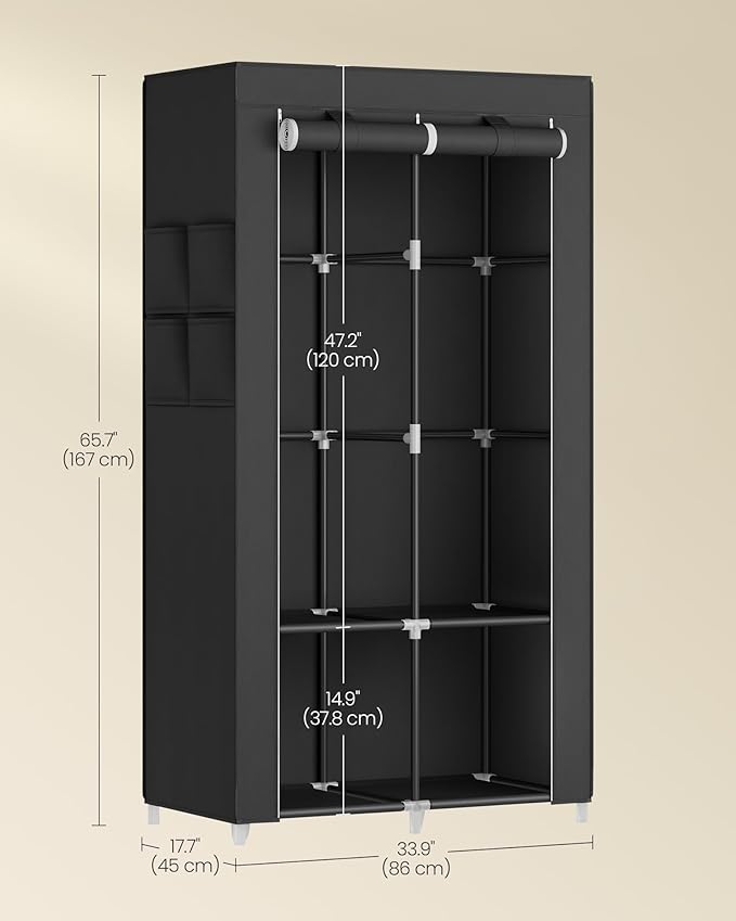 SONGMICS Portable Closet, Wardrobe Closet Organizer - Image 6