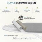 Ironing Board Cover and Pad 15"x54" Extra Thick Natural Cotton, Scorch and - Image 3