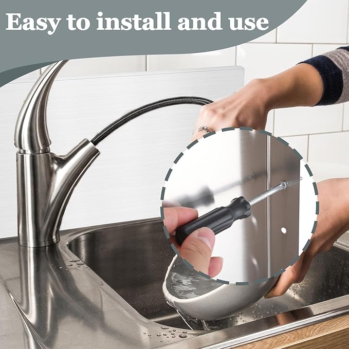 2 Pcs Stainless Steel Side Splash Guard - Image 5