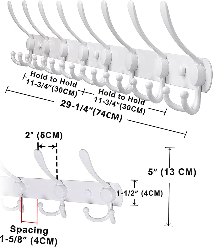 Dseap Coat Rack Wall Mount - Image 2
